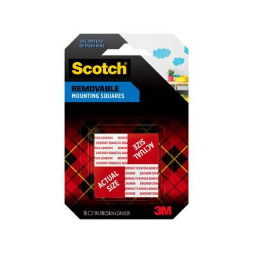 3M Scotch 108S-SQ-16 Double-Sided Removable Mounting Squares