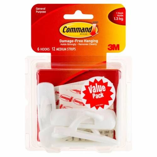 3M Command Medium Utility Hooks [17001-6]