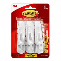 3M Command Medium Utility Hooks [17001-6]