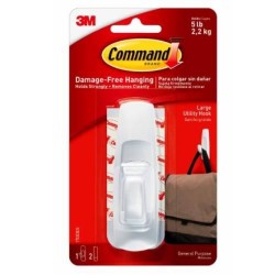 3M 17003 Command White Large Hooks (1s)