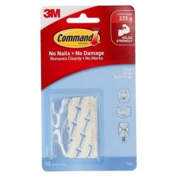 3M 17024CLR Command Clear Small Refill Strips