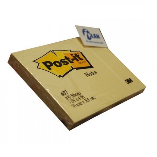 3M 657Y Post-it Note 3x4