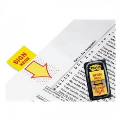 3M Post-it 680-9 Sign Here Tape Flags