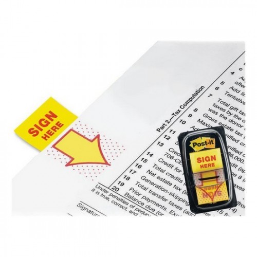3M Post-it 680-9 Sign Here Tape Flags