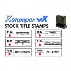 Xstamper VX Pre-inked chop