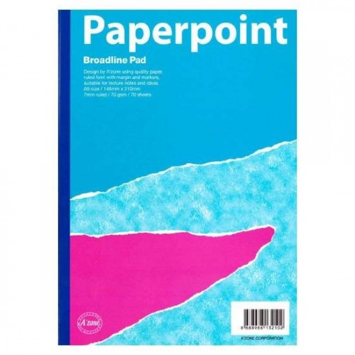 Paperpoint Broadline Lecture Pad A5 70gsm