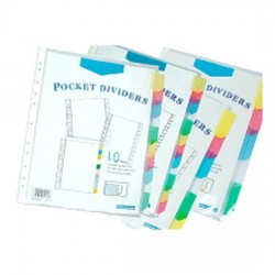 Bindermax 5 tab Pocket Dividers