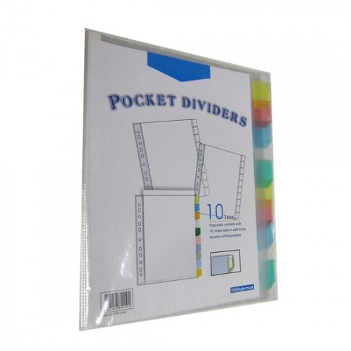 Bindermax 10 tab Pocket Dividers