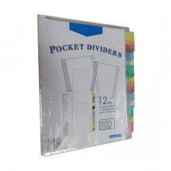 Bindermax 12 tab Pocket Dividers