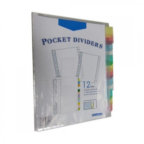 Bindermax 12 tab Pocket Dividers