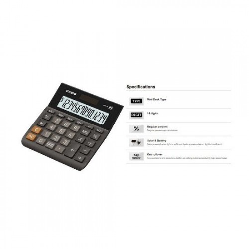 Casio MH-14-BK 14-Digit Calculator