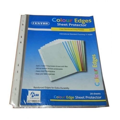 11-Hole Sheet Protector Colour Edge 0.06mm (20s)