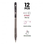 Deli EQ001 Retractable Ball Pen (12s)