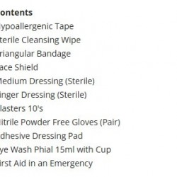 First Aid Kit Outfit - Holiday First Aid Kit