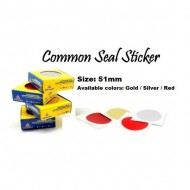 Common Seal Sticker - Diameter 51mm (100s per box)