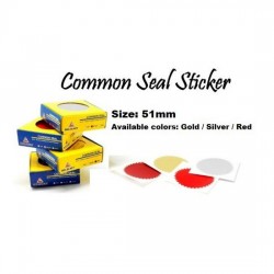 Common Seal Sticker - Diameter 51mm (100s per box)