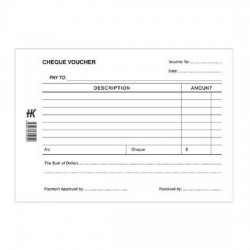 Cheque Voucher Pad