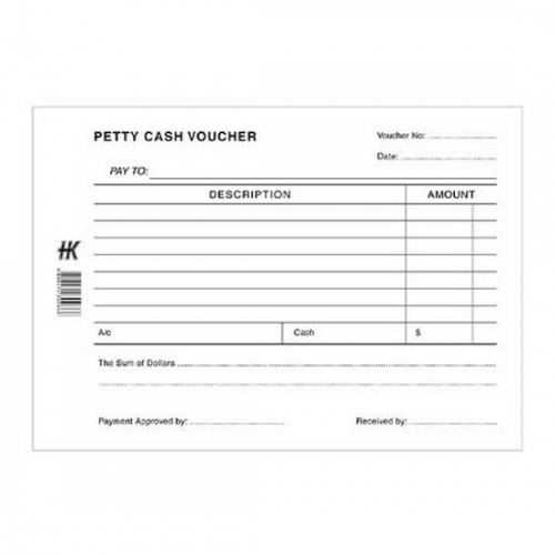 Petty Cash Voucher Pad