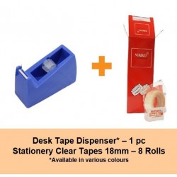 [Bundle] Desk Tape Dispenser | Box of Stationery Tapes