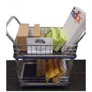 2-tier Platform Trolley with Baskets NB-127 (Mail Cart)