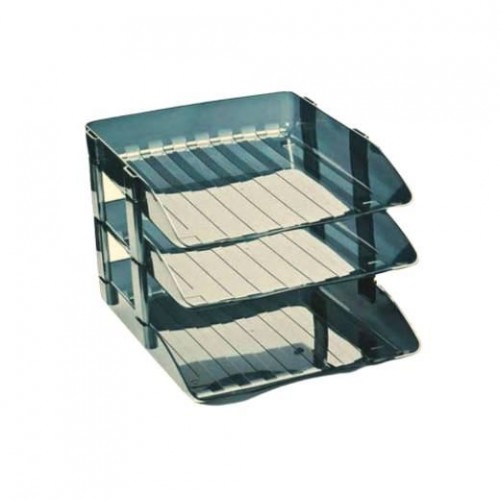 3-Tier Document Tray with Plastic Riser