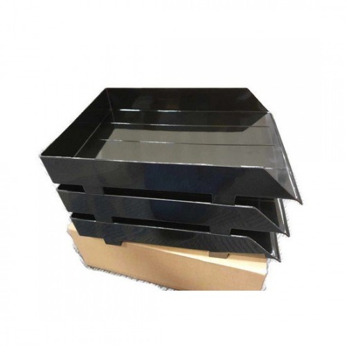 3-Tier Document Tray with Plastic Riser 3-Tier Document Tray with Plastic Riser