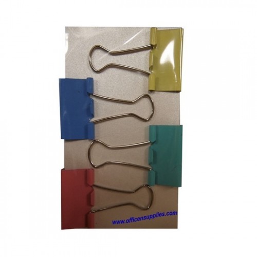 Colour Binder Clips 32mm (4 pcs)