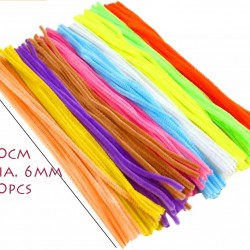 DIY Chenille stems/Pipe cleaners/ Soft, Fuzzy Coated Wire - Pastel