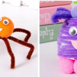 DIY Chenille stems/Pipe cleaners/ Soft, Fuzzy Coated Wire - Pastel