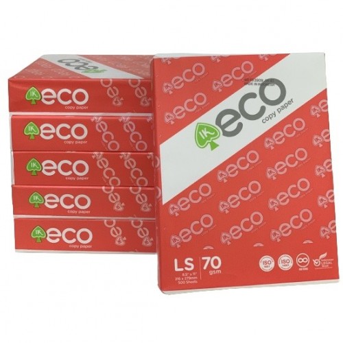 A4 70gsm IK Eco Copier Paper (5 reams per Box) A4 70gsm IK Eco Copier Paper (5 reams per Box)