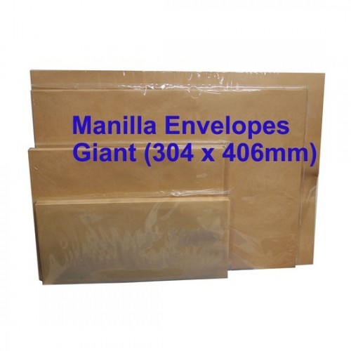 Envelope No.1216M Giant 12X16 Manilla (10s)