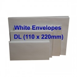 Envelope DL 110X220mm White (20s)