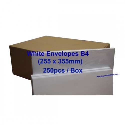 Envelope B4W 10X14 White (box)