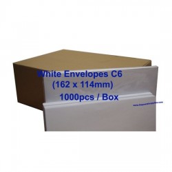 Envelope C6W 6 3/8 x 4 1/2 White (box)