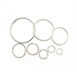 Metal Card Ring 48mm - 5pcs