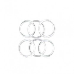 Clear Plastic Card Ring 15-28mm
