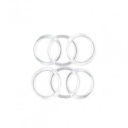 Clear Plastic Card Ring 15-28mm