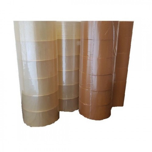 OPP Clear/Brown Tape 48mm x 80 yards (6 rolls per tube)