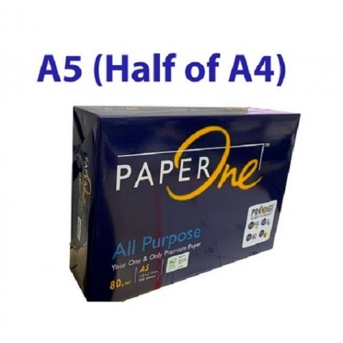 A5 80gsm Paperone Blue All Purpose Copy Paper (500 Sheets)