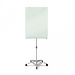 Quartet Infinity Glass Magnetic Mobile Presentation Easel c/w 5 Castor Base