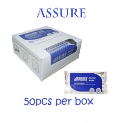ASSURE ALCOHOL WIPES, 20x25CM