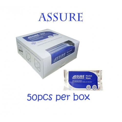 ASSURE ALCOHOL WIPES, 20x25CM ASSURE ALCOHOL WIPES, 20x25CM