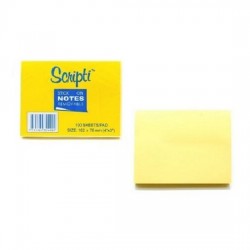 Scripti 30400C Stick-On NotePad 3X4