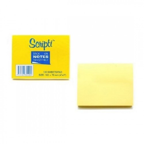Scripti 30400C Stick-On NotePad 3X4
