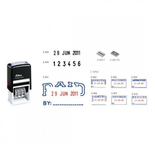 Shiny S401-406 Self-Inking Stamp with Date