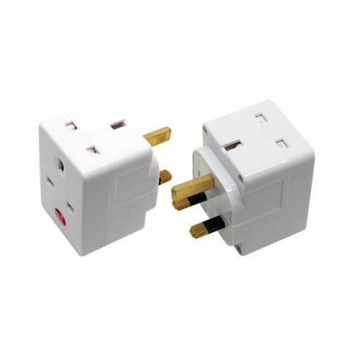 3 Way 3 Pin Adaptor with Neon 703N