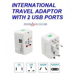 Travel Adaptor 931USB With 2 USB Ports