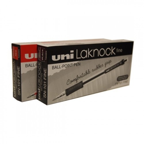 Uni Sn101 FINE 0.7mm Laknock Ball Pen (Box)