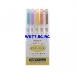 Zebra Mildliner WARM Marker WKT7-5C-RC