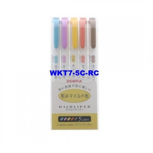 Zebra Mildliner WARM Marker WKT7-5C-RC